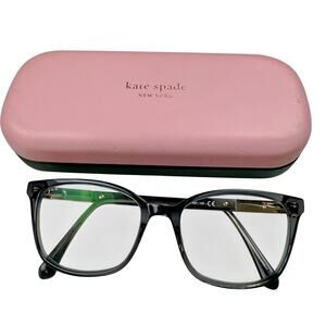 Kate Spade Davina KB7 140 Eyeglasses Frame and Case TRANSPARENT GREY